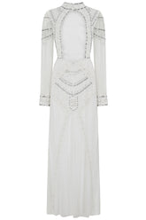 Bertha Embellished Maxi Dress - White
